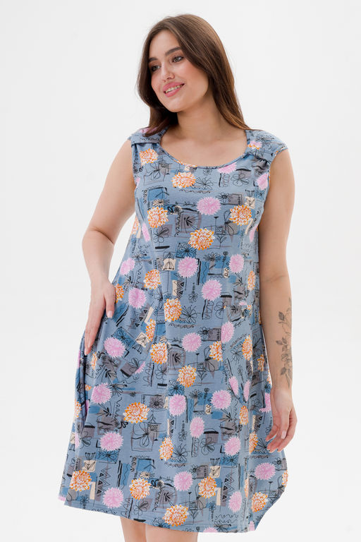 Платье женское из кулирки Кэтрин астра - Амадэль фото 9