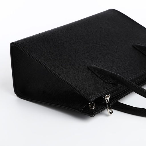 Сумка женская TEXTURA, тоут, средний размер, цвет чёрный  фото 5