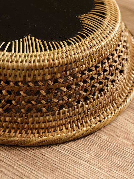 Корзинка плетёная из ротанга «Цветы 2», 34×26×7 см, МИКС