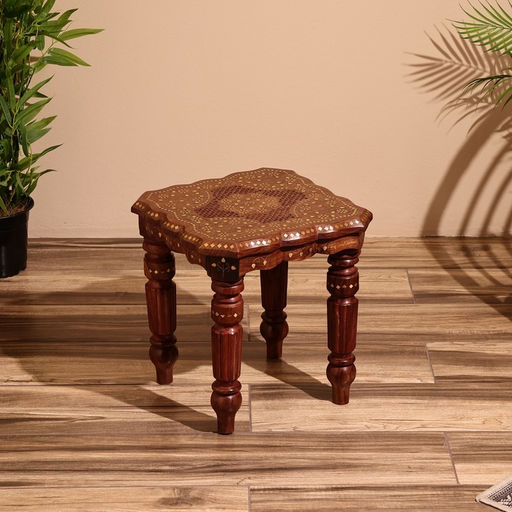 Столик кофейный, 38×38×38 см, дерево шишам