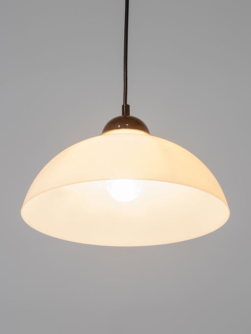 Светильник подвесной «Хоста», 1×15 Вт, Е27, 29×29×13(74) см, белый/чёрный