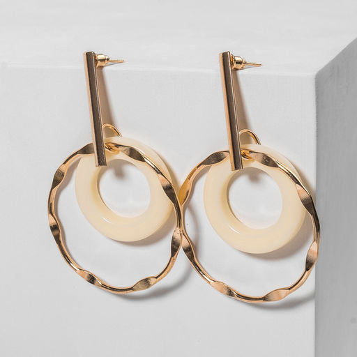 Серьги ассорти Дежавю, цвет белый в золоте - Queen fair фото 2