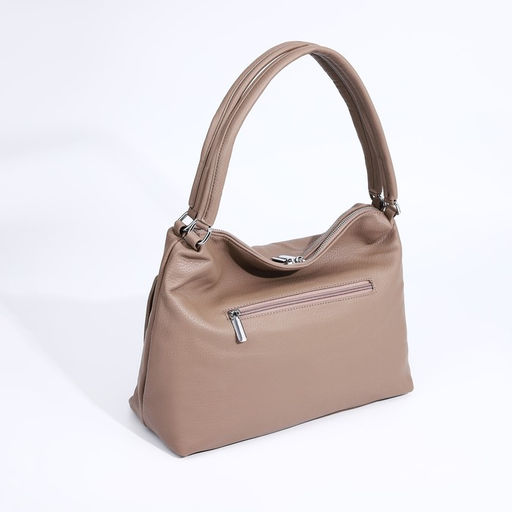 Сумка-тоут на молнии, 3 наружных кармана, цвет бежевый - Simaland фото 2