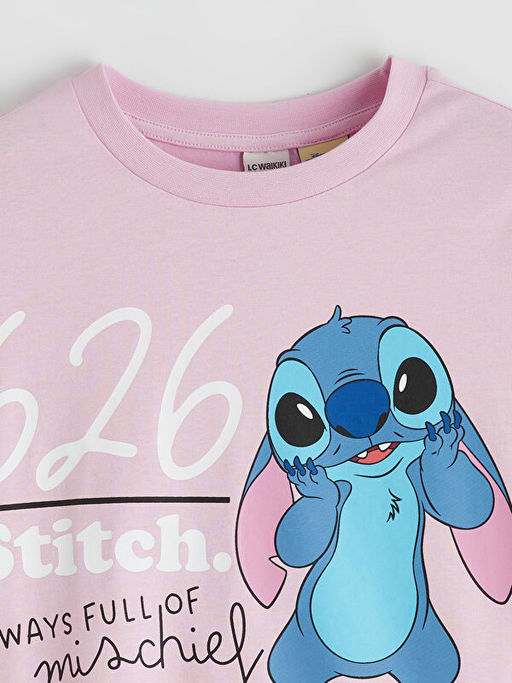 Stitch Bask?l? K?z ?ocuk Ti??rt