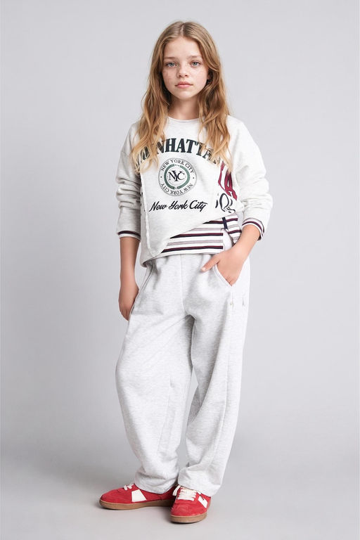 Pamuklu Relaxed Fit Sweatshirt K_z _ocuk - Defacto фото 2