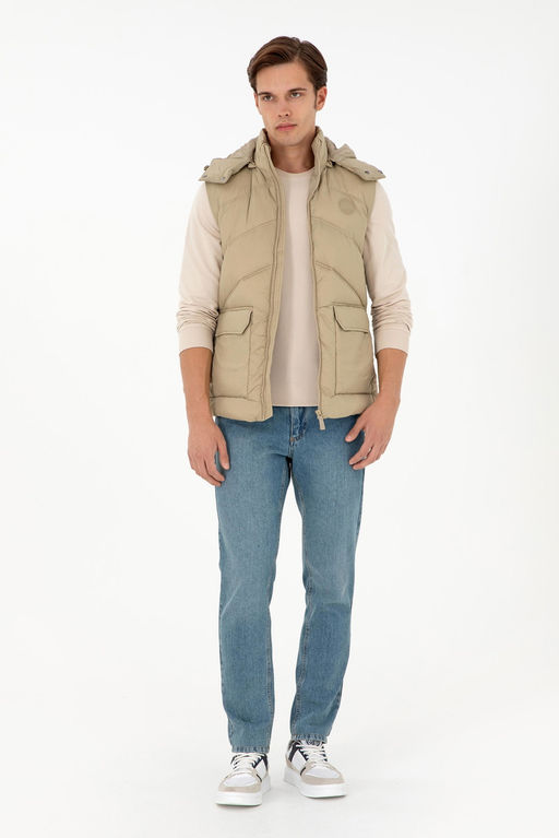 Мужской светлый жилет цвета хаки Неожиданная скидка в корзине - U.s. polo assn фото 4