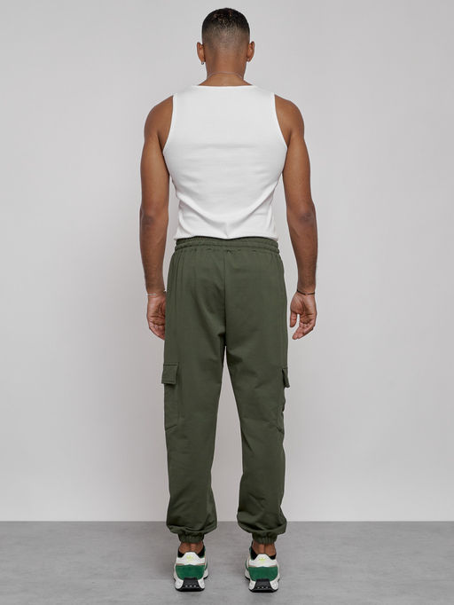 Брюки джоггеры спортивны мужские цвета хаки 12918Kh - Mtforce фото 8