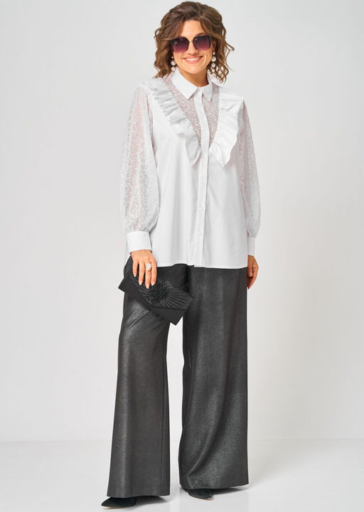 Блуза EVA GRANT 7174-1В белый