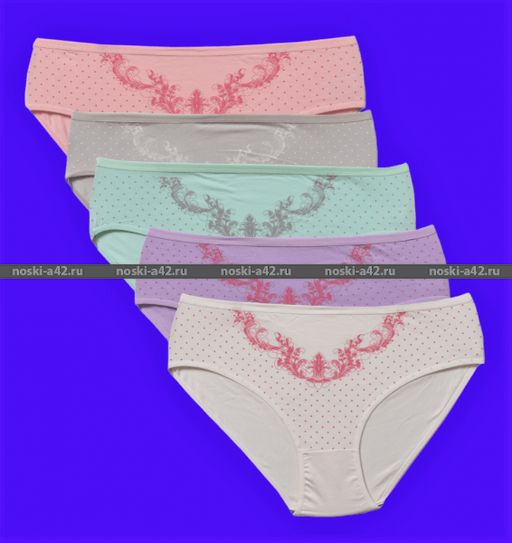 Цена за 5 шт. Трусы женские Турция большие размеры арт. 28192 4XL (52-54) - For you фото 2