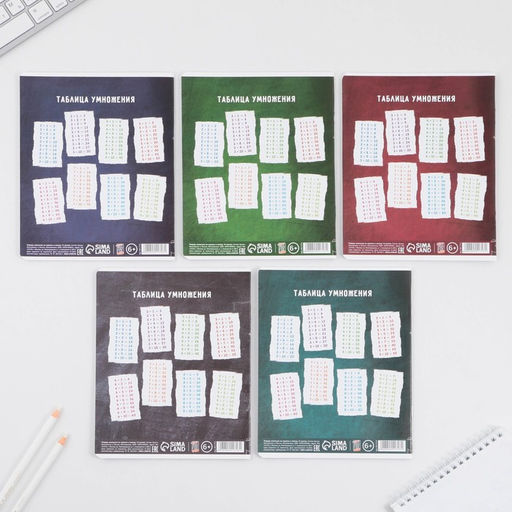 Тетрадь А5, 12 листов на скрепке в клетку Школьные принадлежности, 5 видов МИКС, белизна 96% . - Artfox study фото 15