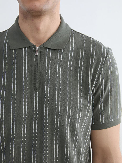 Polo Yaka ?izgili Erkek Ti??rt