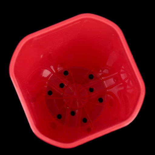 Цена за 2 шт. Горшок для цветов «Роза», 2 л, d=14 см, красный