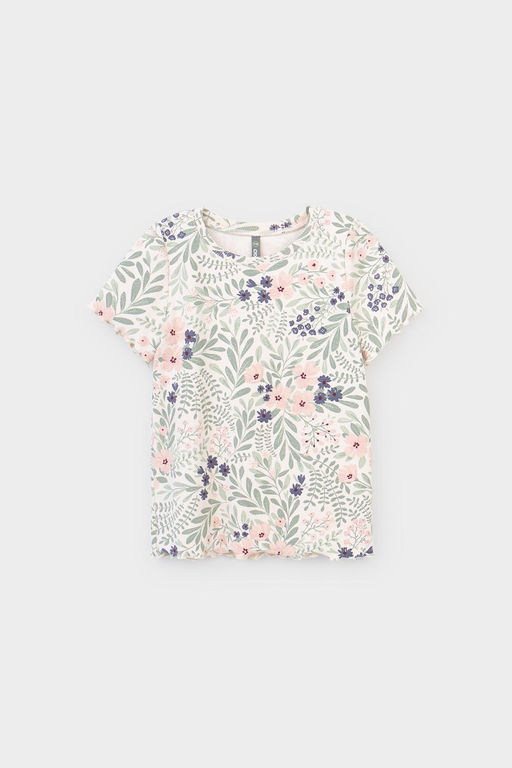 КР 301996/светлый жемчуг,летний сад фуфайка (футболка) для дев