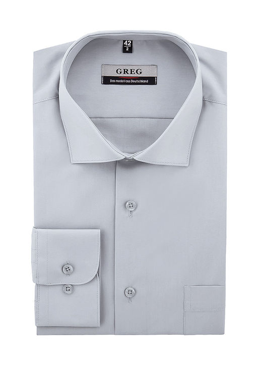 Сорочка мужская длинный рукав GREG 320/119/GR фото 2