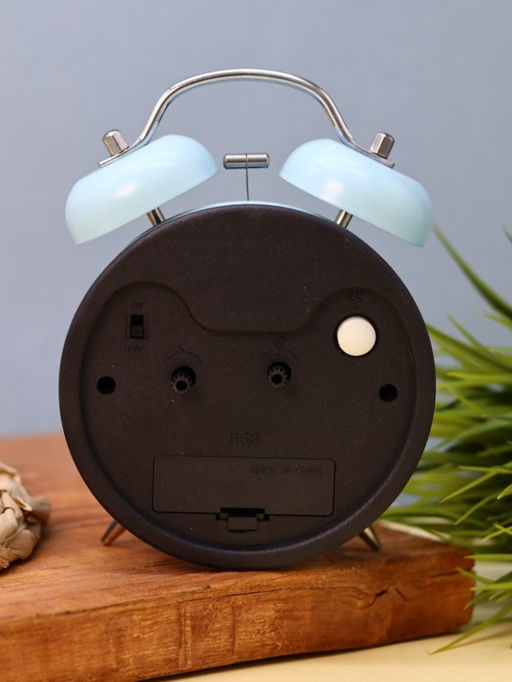 Часы-будильник "Numeral white", blue (16,7х12,5 см)