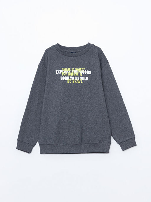 Bisiklet Yaka Erkek ?ocuk Sweatshirt