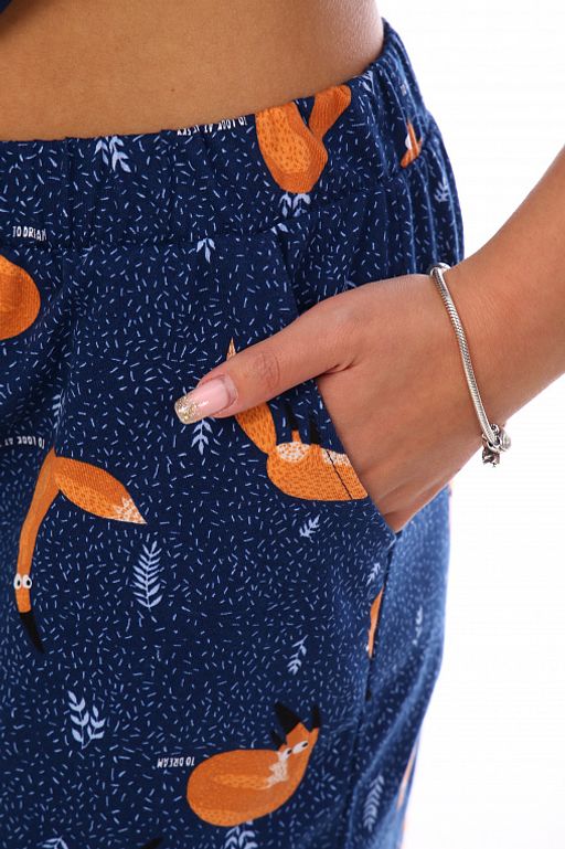 РАСПРОДАЖА Пижама Фэмилилук-лиса_136/индиго - Ihomelux фото 8