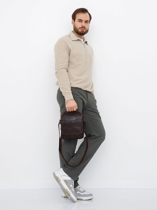 Сумка 4269-2AM d.brown Allan Marco