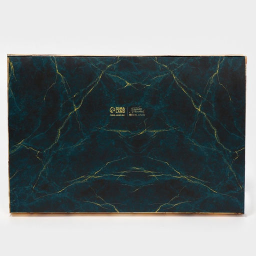Цена за 5 шт. Коробка для капкейка «Мрамор», 23×16×11.5 см