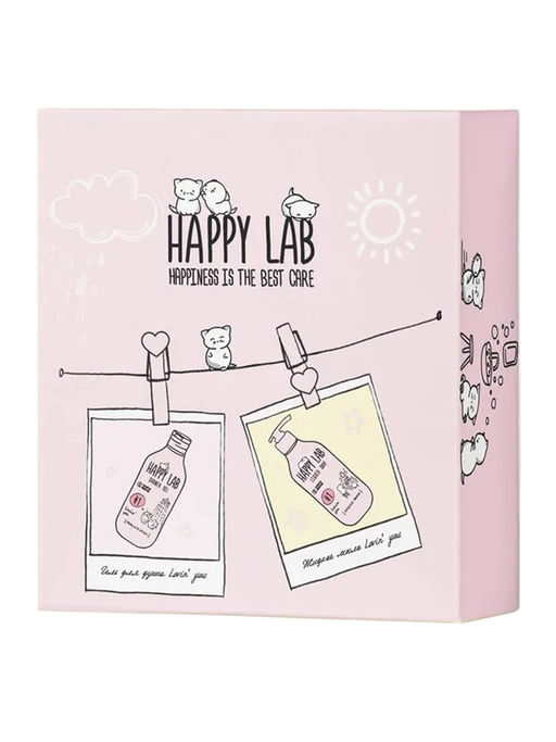Happy Lab Набор для ухода за телом Lovin You: гель для душа, жидкое мыло, 300 мл x 2