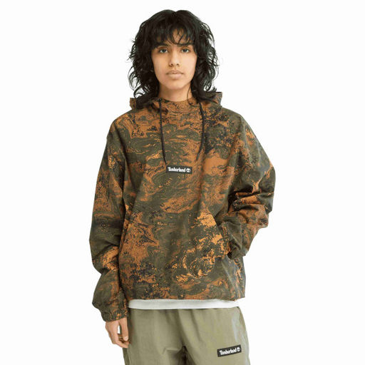 Мужская куртка Timberland Hoodie AOP зеленая  фото 4