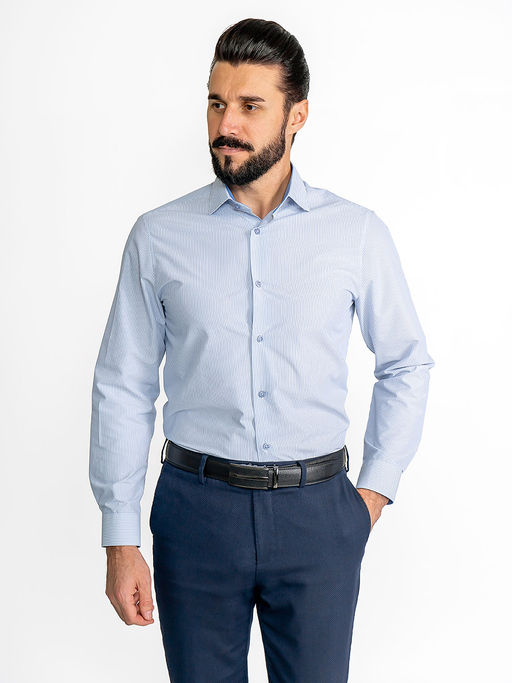 Сорочка мужская длинный рукав GREG 221/139/MAK/ZN/1  фото 8