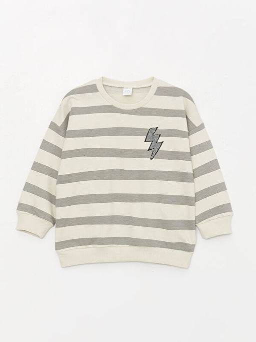 Bisiklet Yaka Erkek Bebek Sweatshirt - Waikiki фото 3