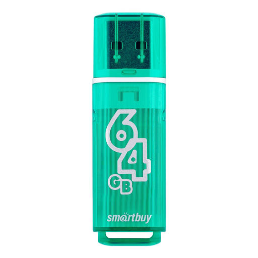 Флеш-накопитель 64Гб "Smartbuy Glossy series" Green (SB64GBGS-G)