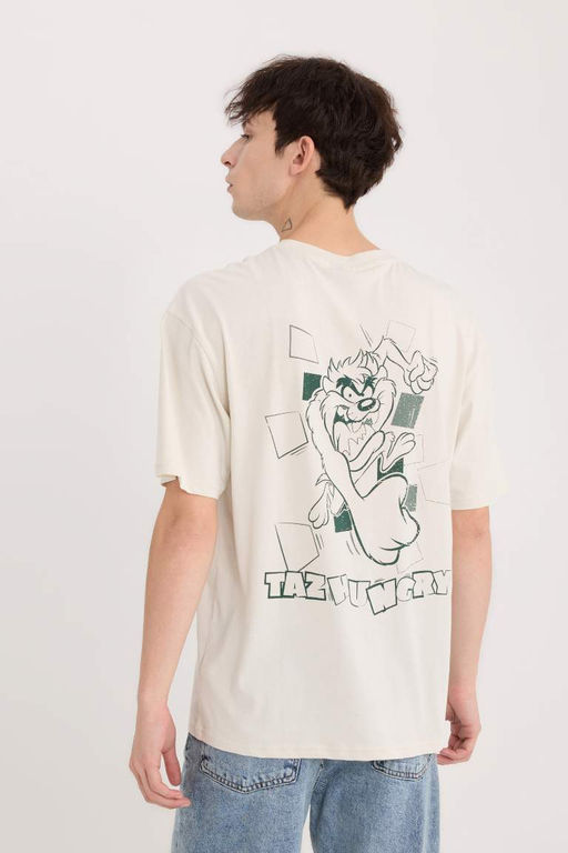 Looney Tunes Boxy Fit Bisiklet Yaka K?sa Kollu Tisort - Defacto фото 2