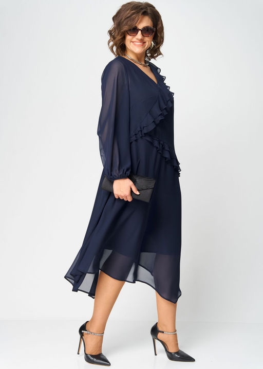 Платье EVA GRANT 7122В темно-синий