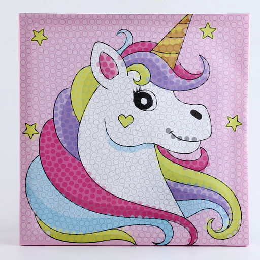 Аппликация помпошками Прекрасный единорог размер 30 30 см, клей 30 мл - Simaland фото 2