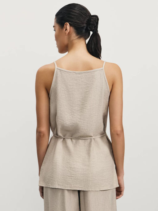 Топ из вискозы на завязках / Zarina  фото 5