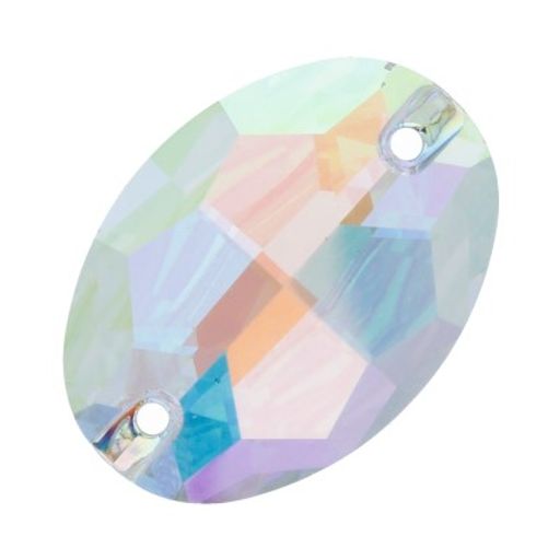 Страз PRECIOSA 438-62-301 Crystal AB 24 х 17 мм стекло 12 шт в пакете перламутр (crystal AB)