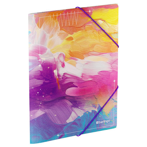 Папка на резинках BERLINGO "Collision XS" с рисунком (FB4_A4S19) А4, 600мкм