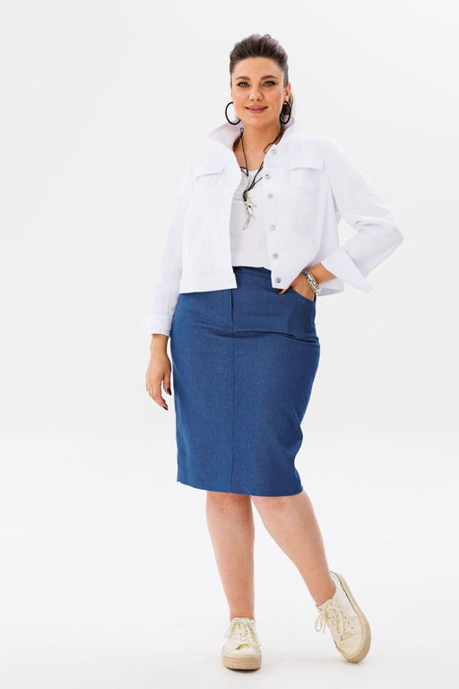 Юбка ANELLI 1410 туманная заря  фото 4