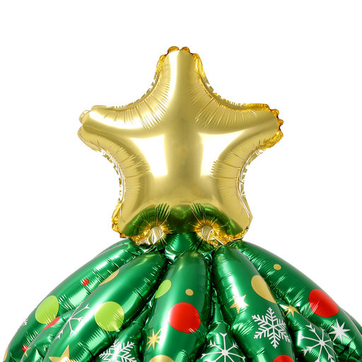 Воздушный шар фольгированный 52" «Большая объемная новогодняя ёлка»