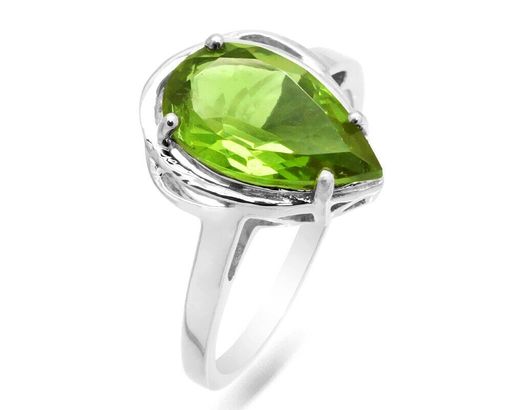 Кольцо из серебра султанит, Графина