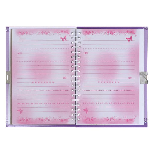 Записная книжка подарочная на замочке, А6+, 50 листов, линия, Зонтик, МИКС - Calligrata фото 6