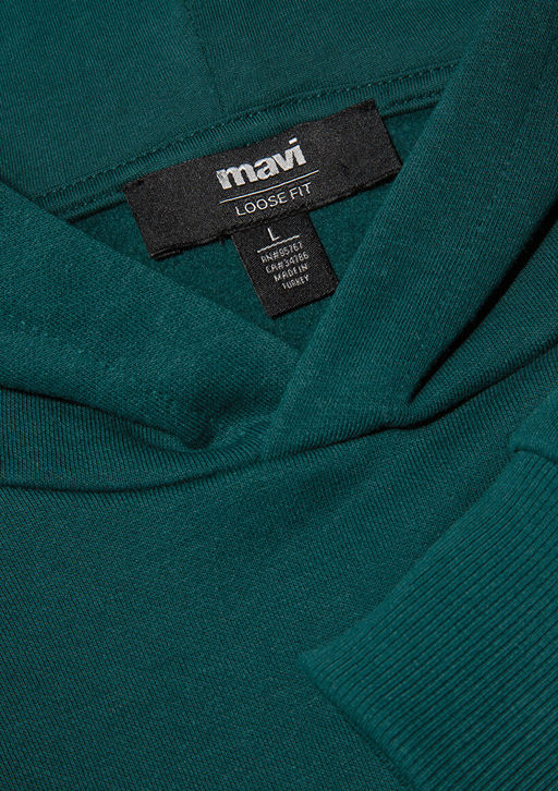 Y?lbas? Kopek Bask?l? Yesil Sweatshirt - Mavi фото 6