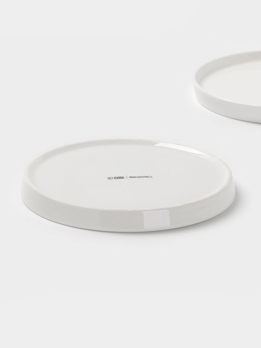 Тарелки Magistro White Snow, набор 2 шт., d=16.5 см, фарфор, белые