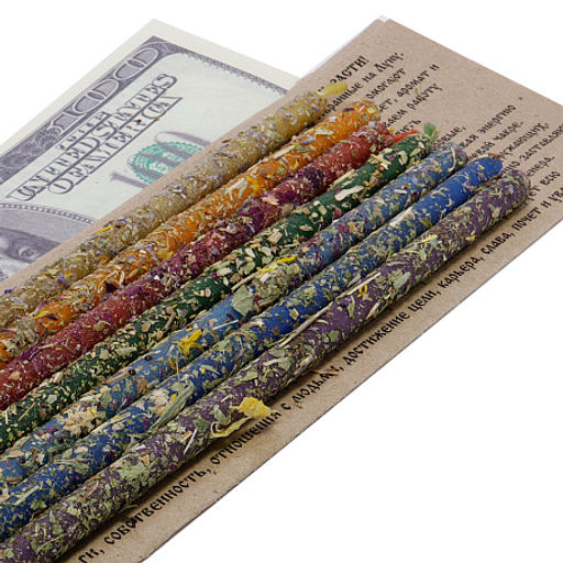 Свеча воск Травы Чакральный набор с травами - Miro фото 5