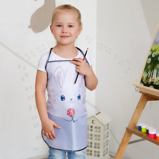 Фартук детский Этель Зайка, 49 х 39 см, 100% полиэстер  фото 4