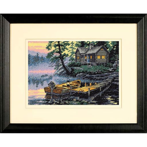 Набор для вышивания DIMENSIONS 65091 Утро на озере 17 x 12 см