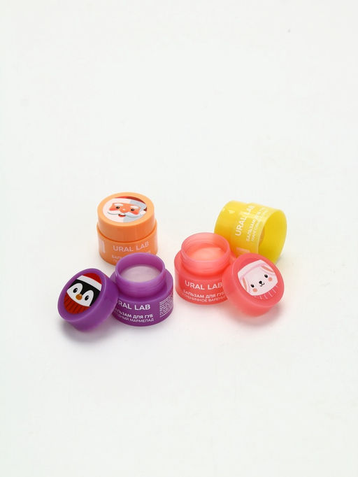 Цена за 5 шт. Бальзам для губ, 3 г, аромат клубничного варенья, URAL LAB  фото 12