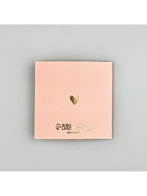 Цена за 5 шт. Открытка с конвертом «Я тебя люблю», тиснение, 7×7 см