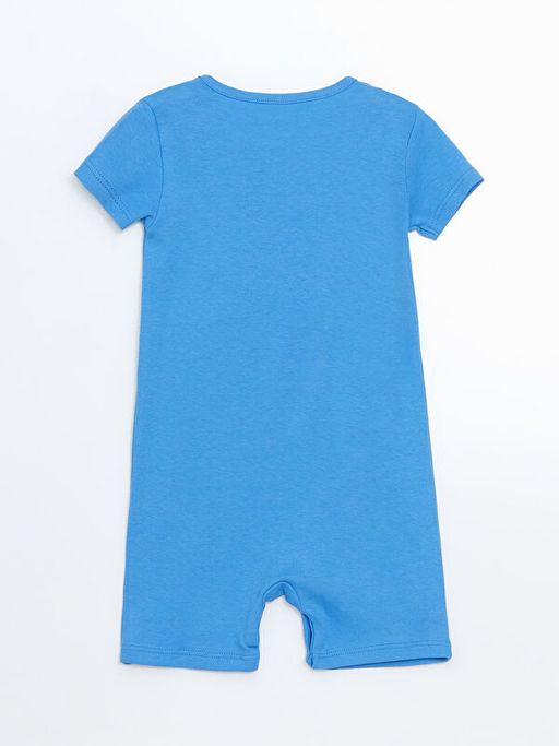 Bisiklet Yaka Pamuklu Erkek Bebek Tulum