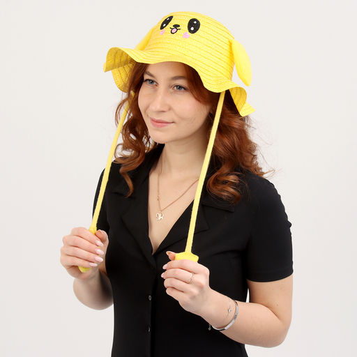 Панама детская «Милый зайка», уши поднимаются, р-р. 52-54