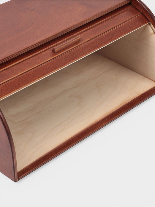 Хлебница «Буханка», 38×24.5×16.5 см, дерево берёза, коричневая