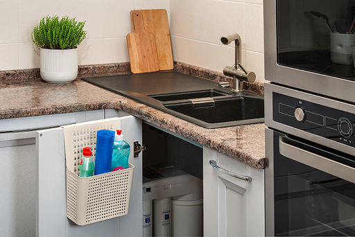 Контейнер 24,5*9,4*31 см Лофт навесной на дверцу латте (модель 6120/20) - Elan gallery фото 6