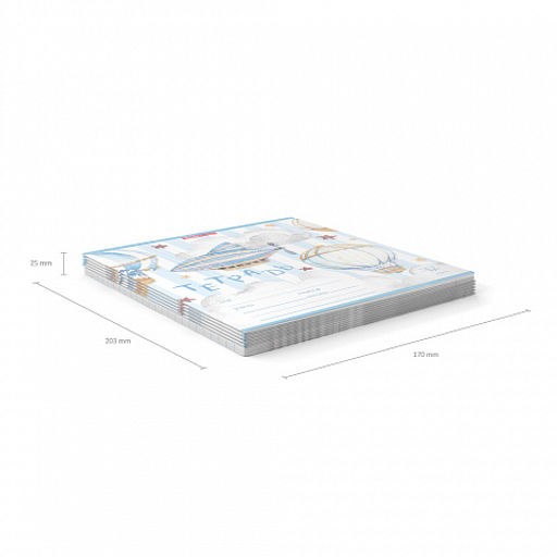 Цена за 280 шт. Тетрадь школьная ученическая ErichKrause В облаках, 12 листов, клетка (в плёнке по 10 шт.)  фото 11